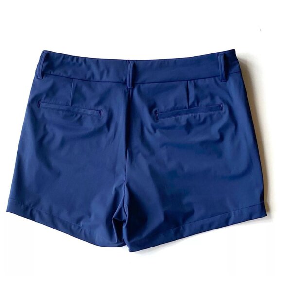 Spanx NWT Women's Navy Blue 4" Relaxed Fit Athletic Shorts, Size 2X - Picture 3 of 5